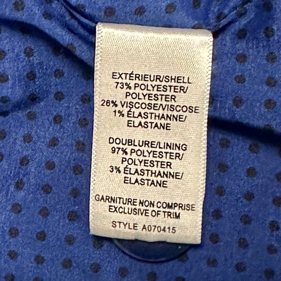 Jacob Royal Blue Fitted Blazer Size M - Picture 10 of 11